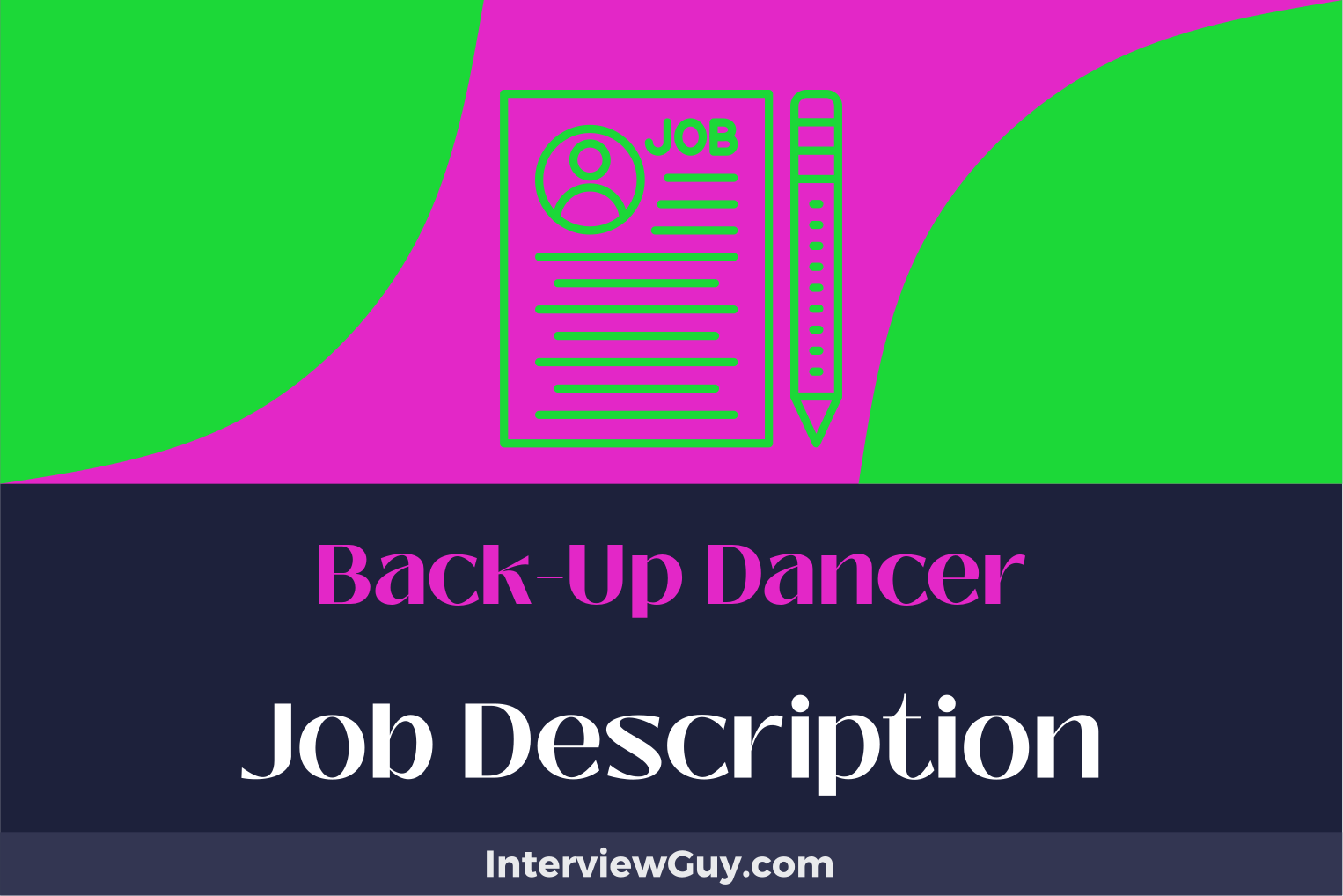 back up dancer job description