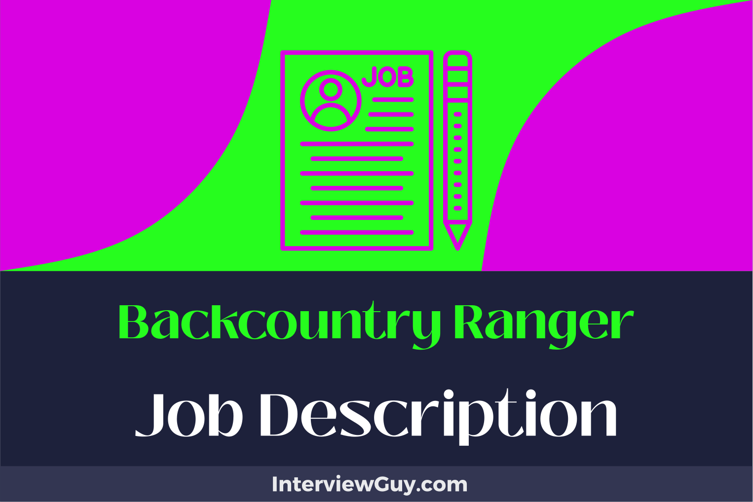 backcountry ranger job description