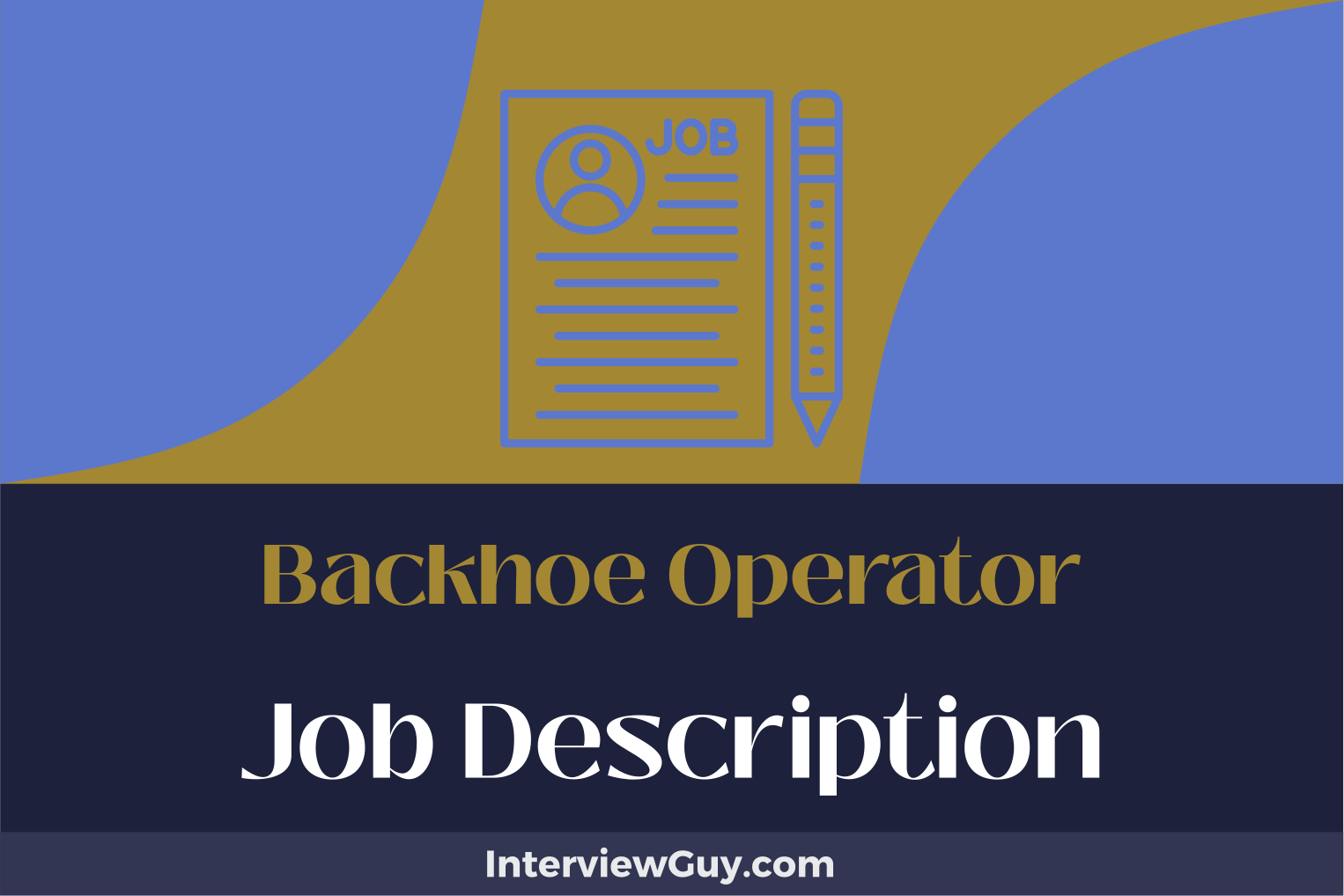 backhoe operator job description