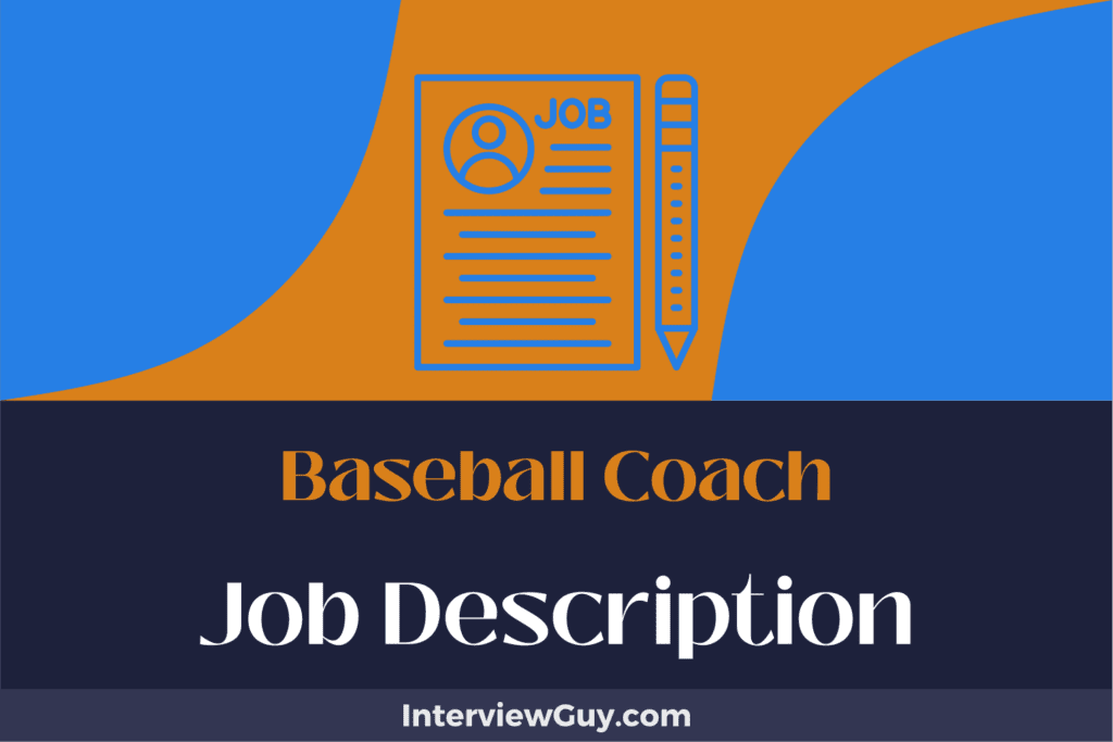 Baseball Coach Job Description [Updated for 2026]