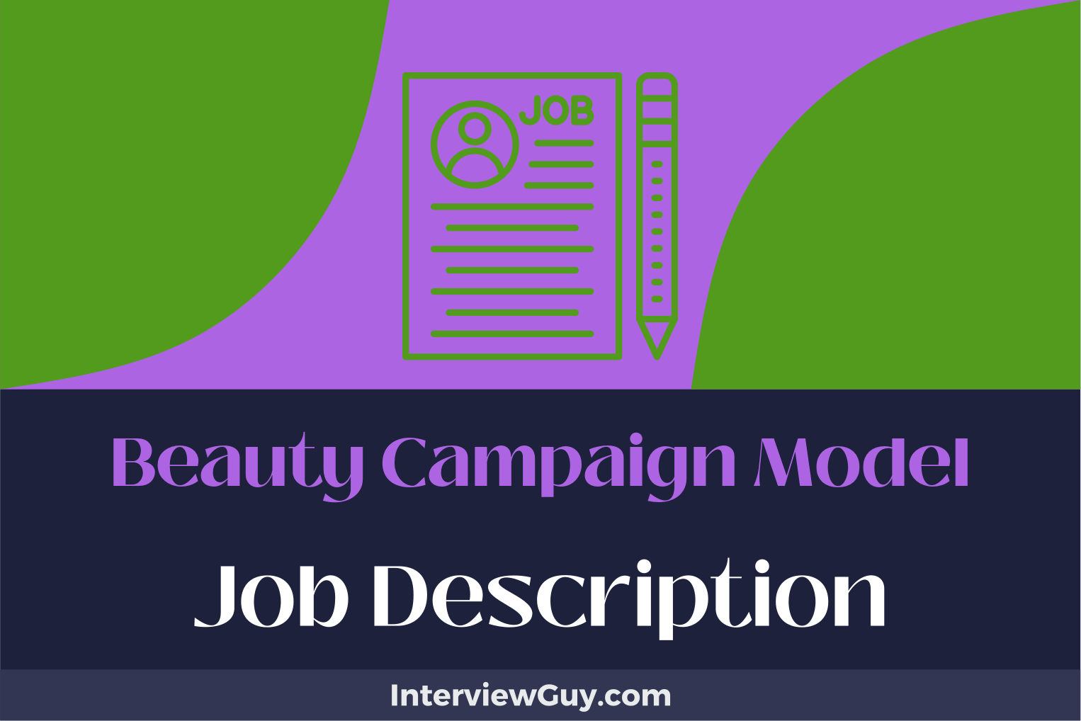 beauty campaign model job description