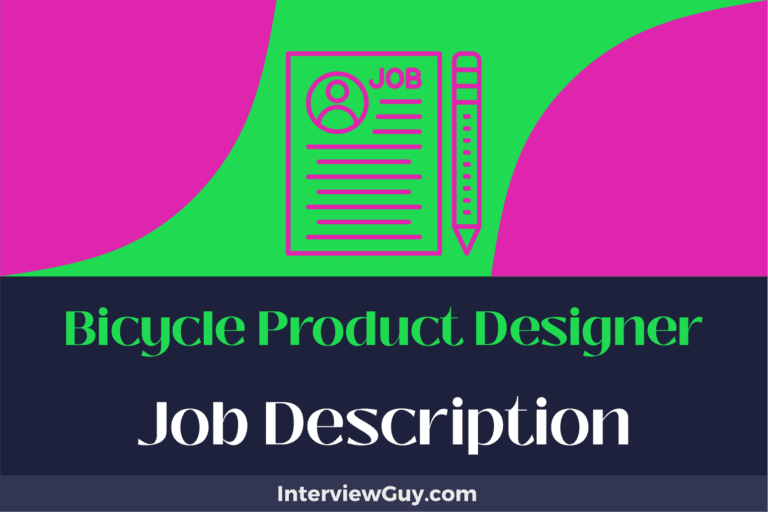 Bicycle Product Designer Job Description [Updated for 2025]