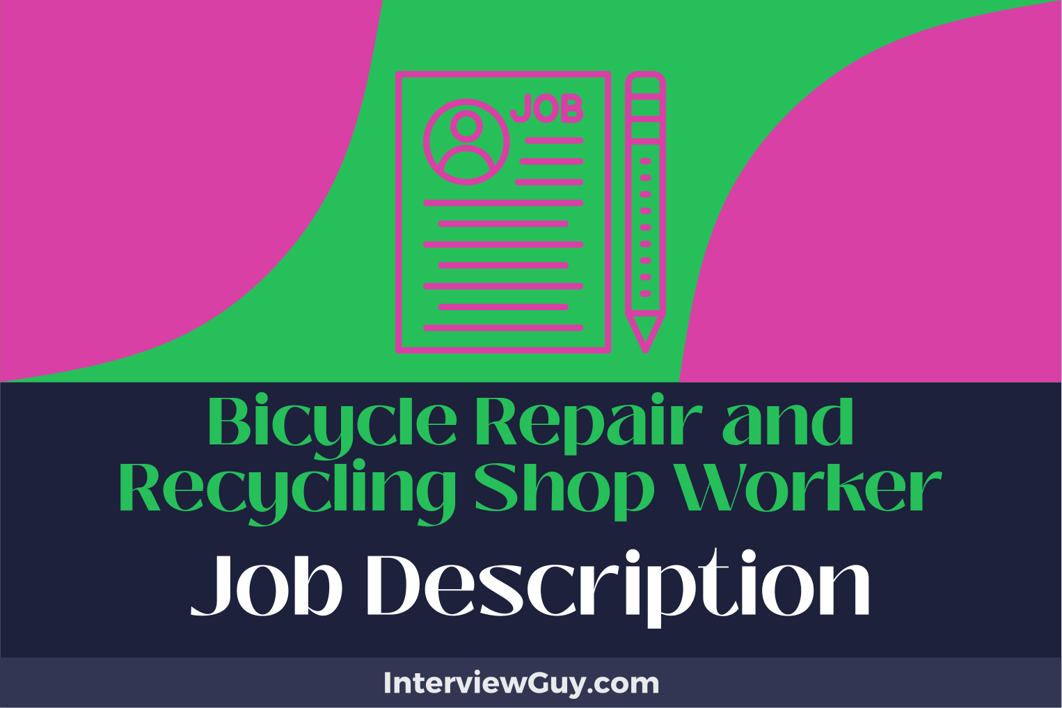 bicycle repair and recycling shop worker job description