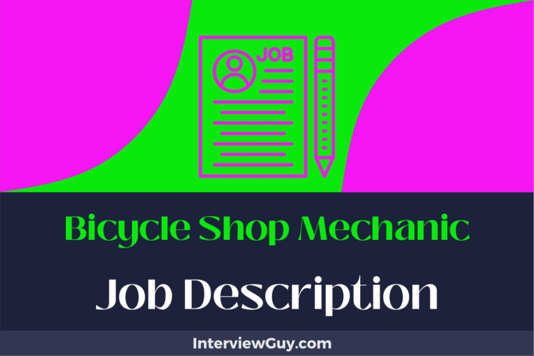 Bicycle Shop Mechanic Job Description [Updated for 2024]
