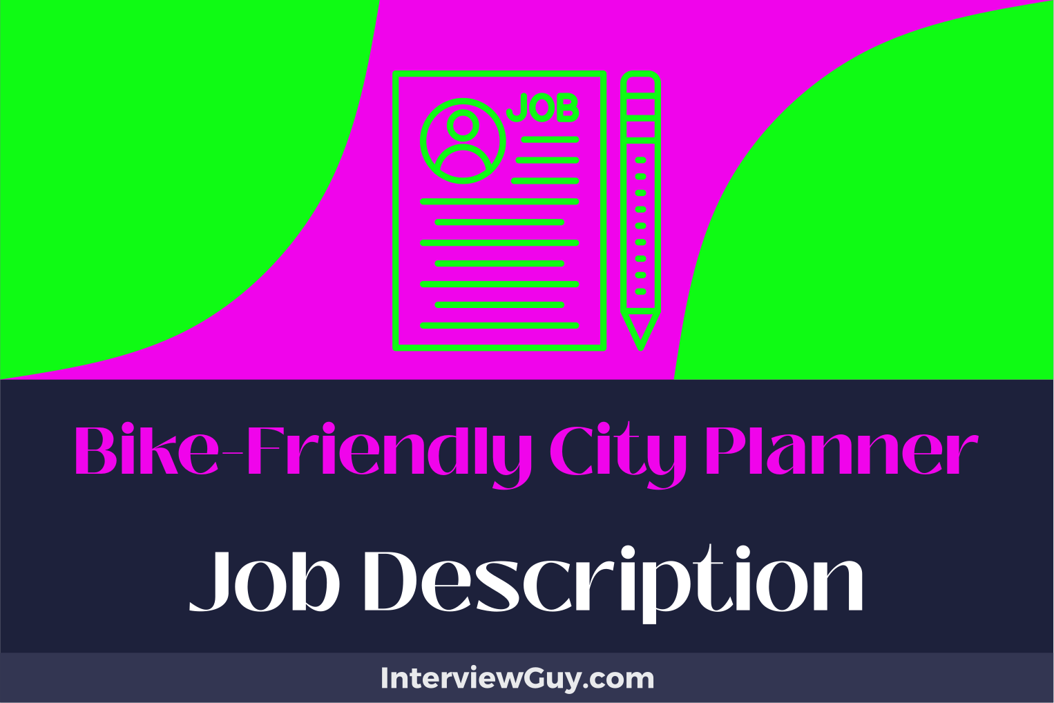 bike friendly city planner job description