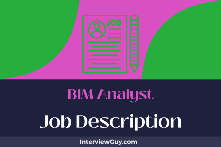 BIM Analyst Job Description [Updated for 2024]