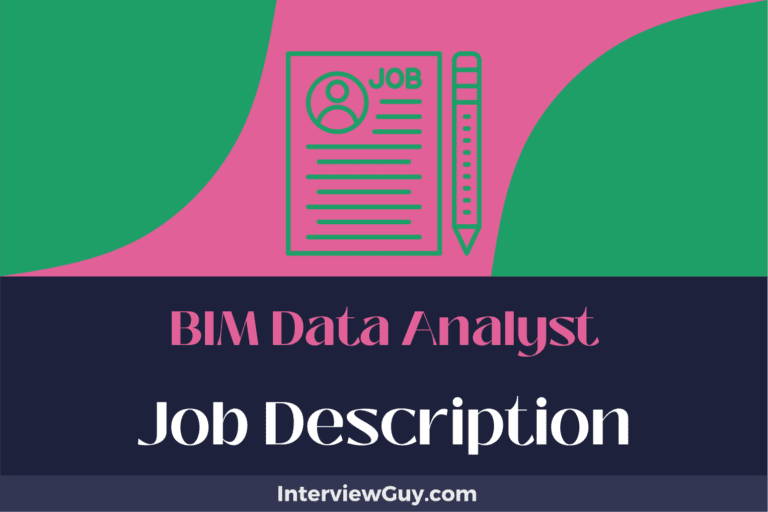 BIM Data Analyst Job Description [Updated for 2024]