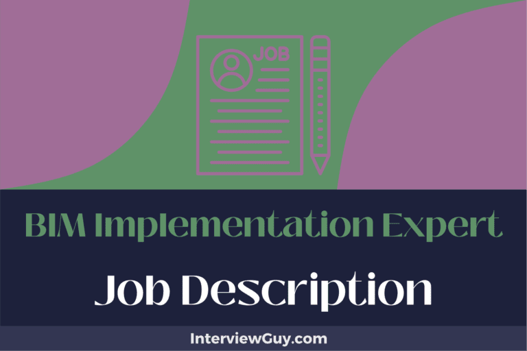 BIM Implementation Expert Job Description [Updated for 2025]