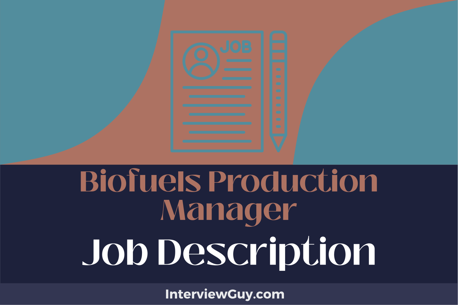 biofuels production manager job description