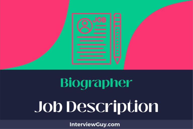 Biographer Job Description [Updated for 2024]