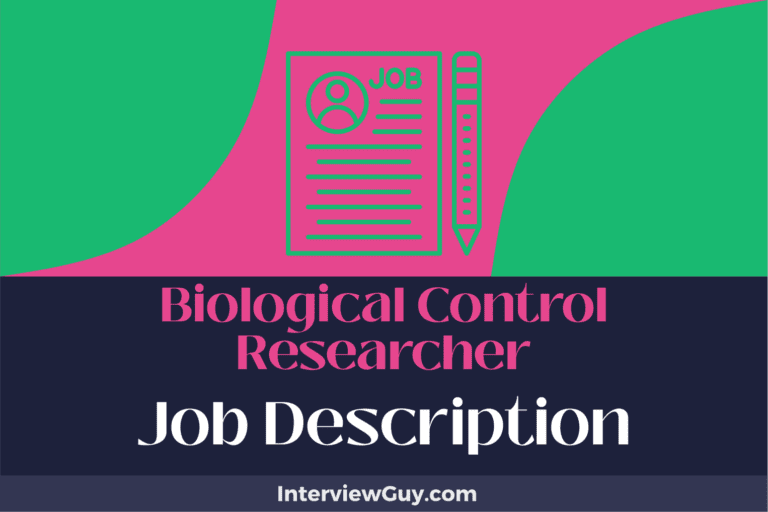 Biological Control Researcher Job Description [Updated for 2025]