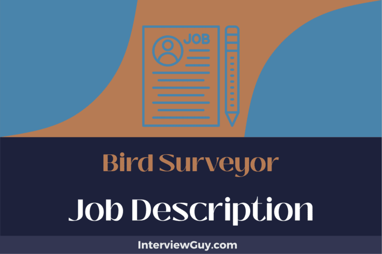 Bird Surveyor Job Description [Updated for 2024]