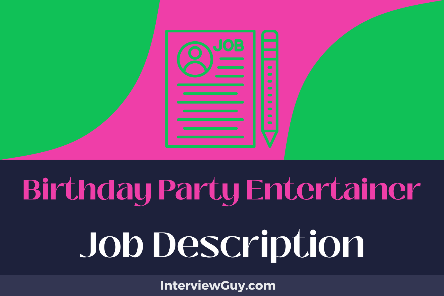 birthday party entertainer job description