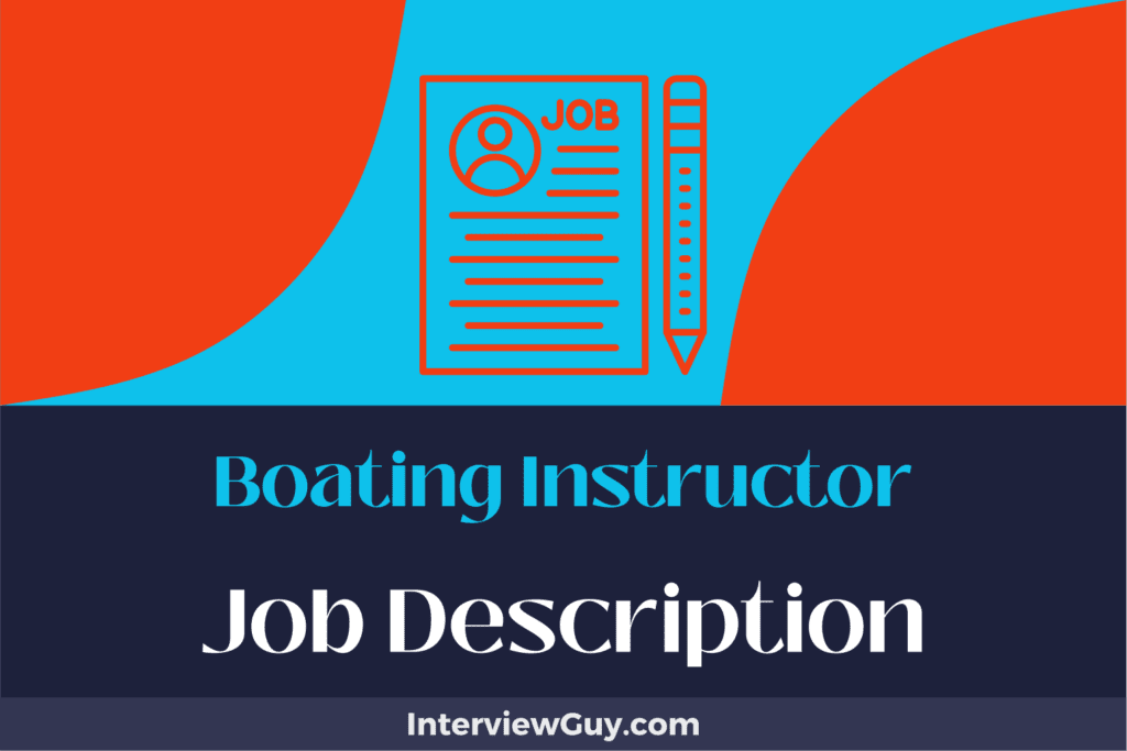 Boating Instructor Job Description [Updated for 2026]