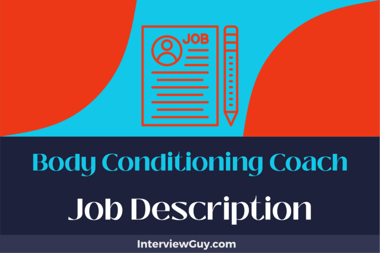 Body Conditioning Coach Job Description [Updated for 2024]