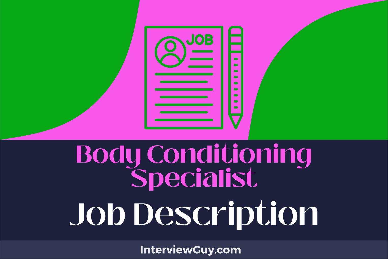 body conditioning specialist job description