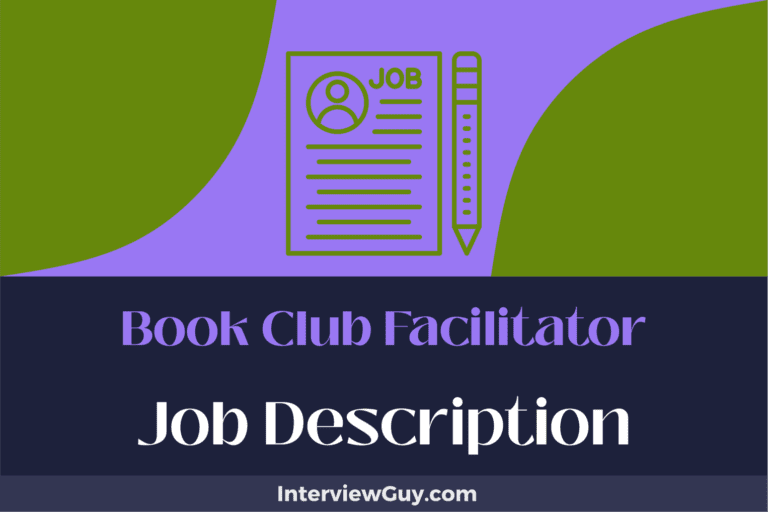 Book Club Facilitator Job Description [Updated for 2024]