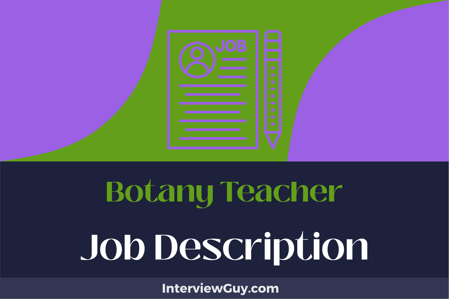 botany teacher job description