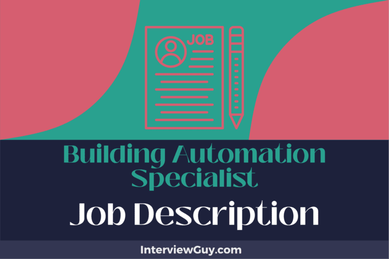 Building Automation Specialist Job Description [Updated for 2024]