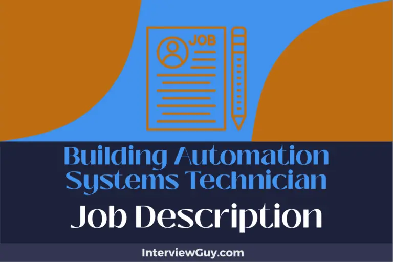 Building Automation Systems Technician Job Description [Updated for 2024]