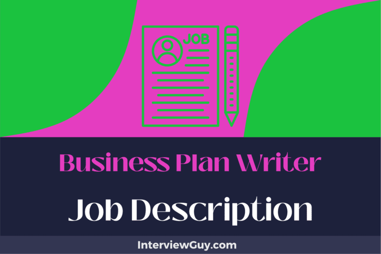 Business Plan Writer Job Description [Updated for 2025]