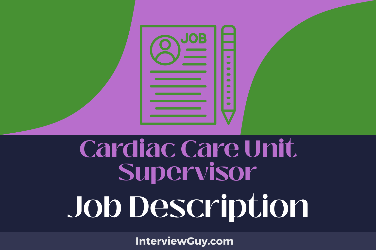 cardiac care unit supervisor job description