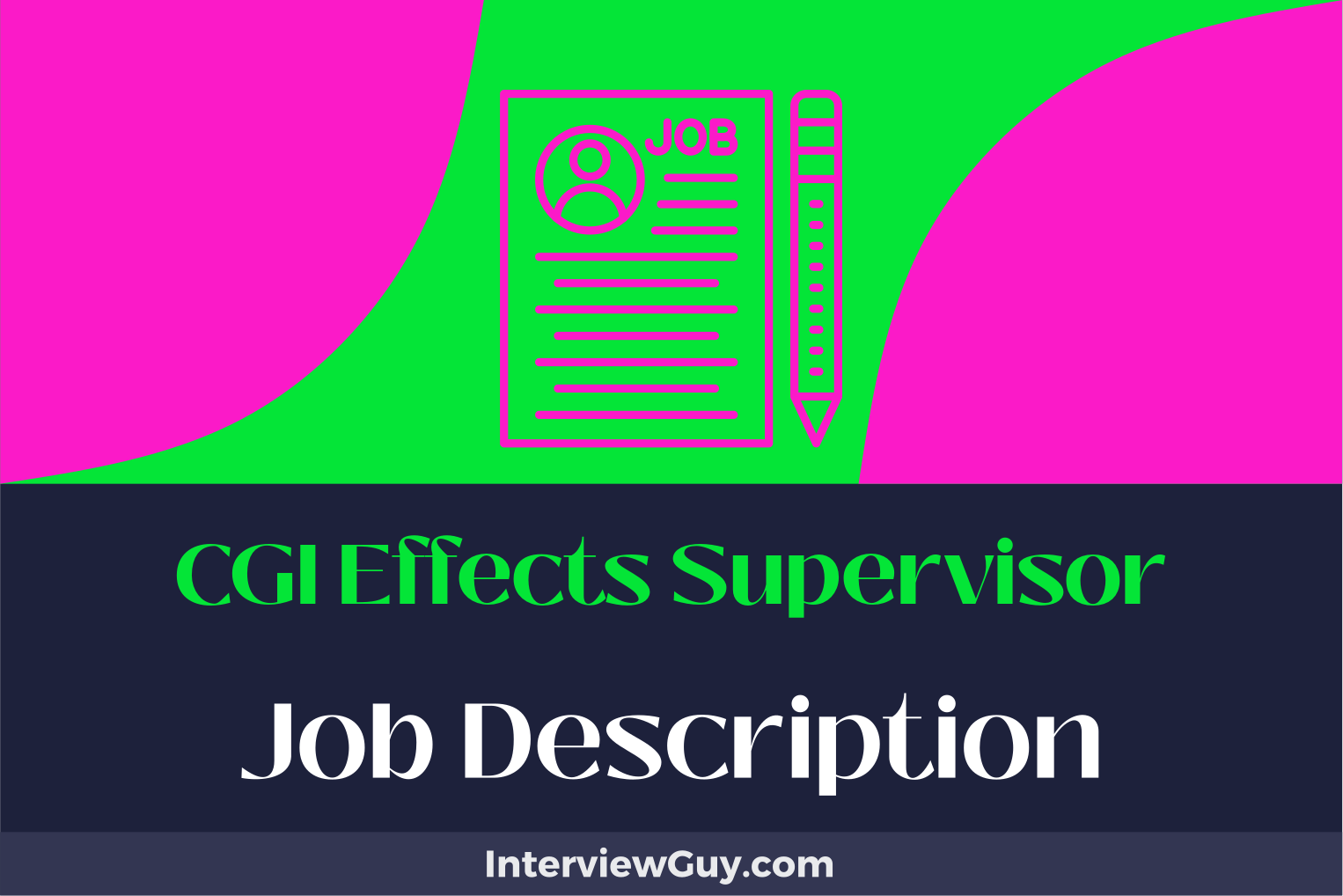 cgi effects supervisor job description
