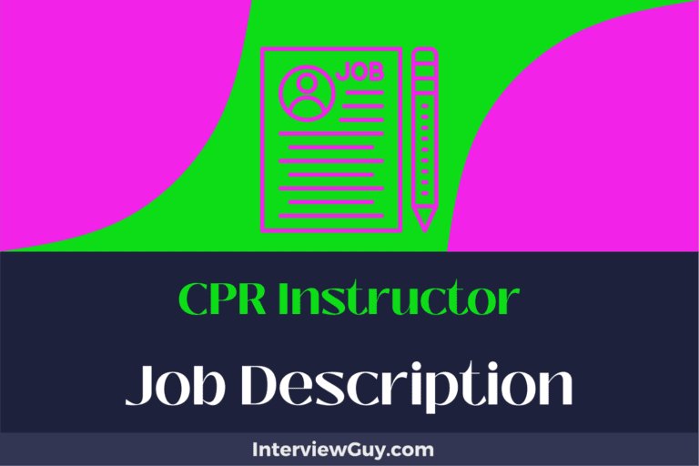 CPR Instructor Job Description [Updated for 2024]