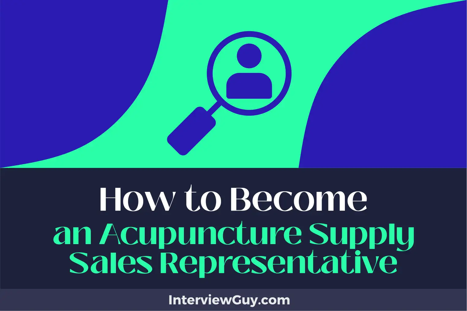 how to become an acupuncture supply sales representative
