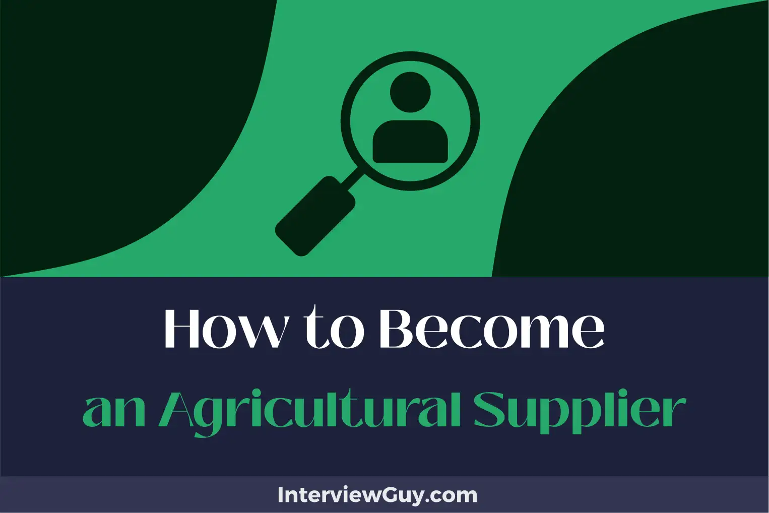 how to become an agricultural supplier