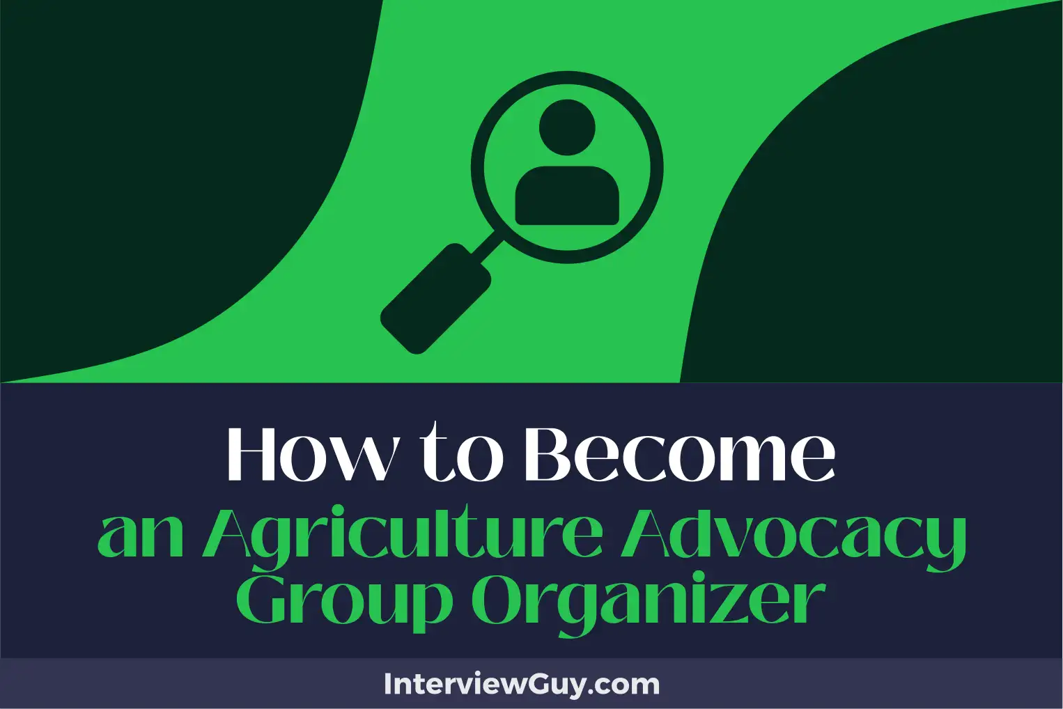 how to become an agriculture advocacy group organizer