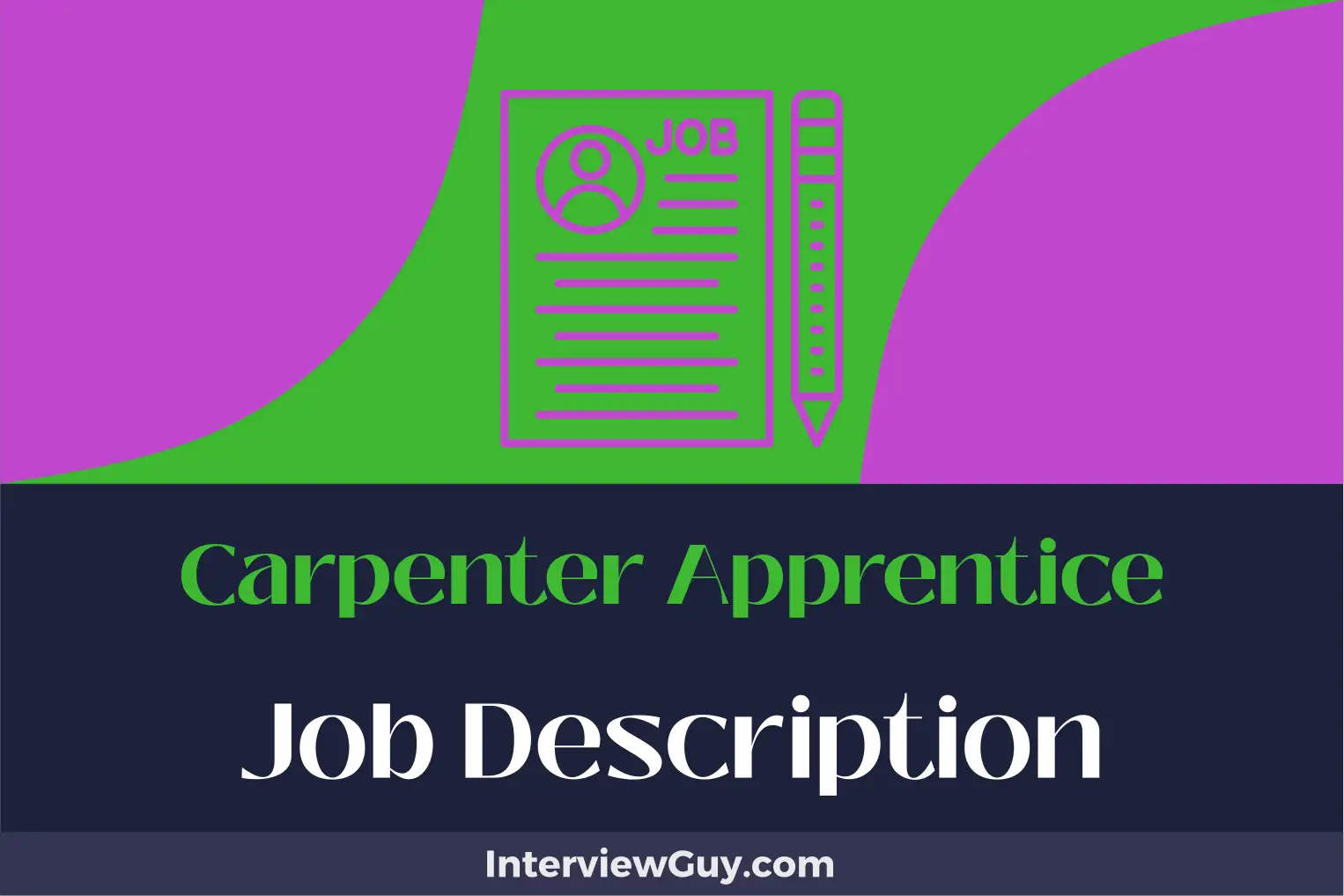 carpenter apprentice job description