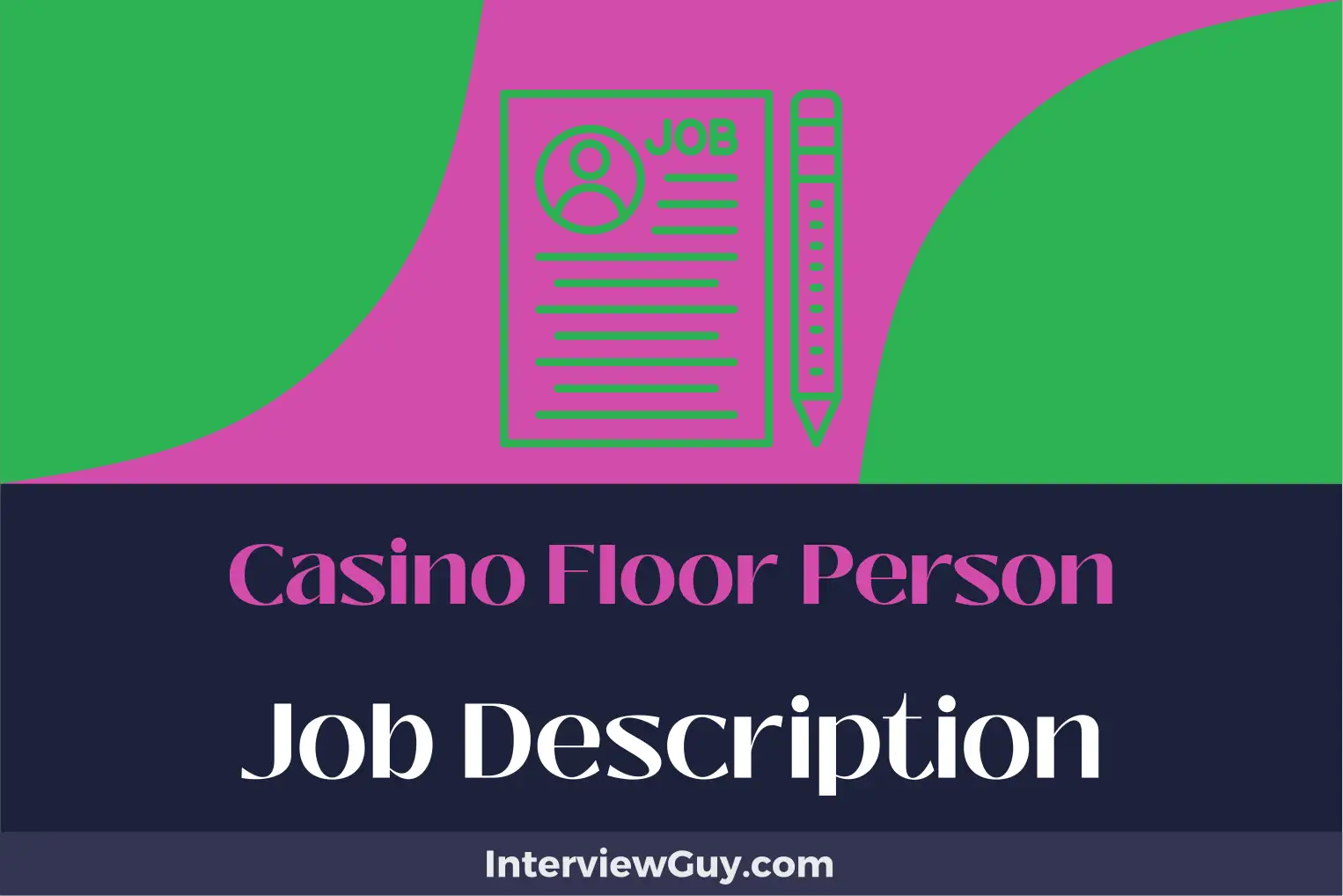 casino floor person job description