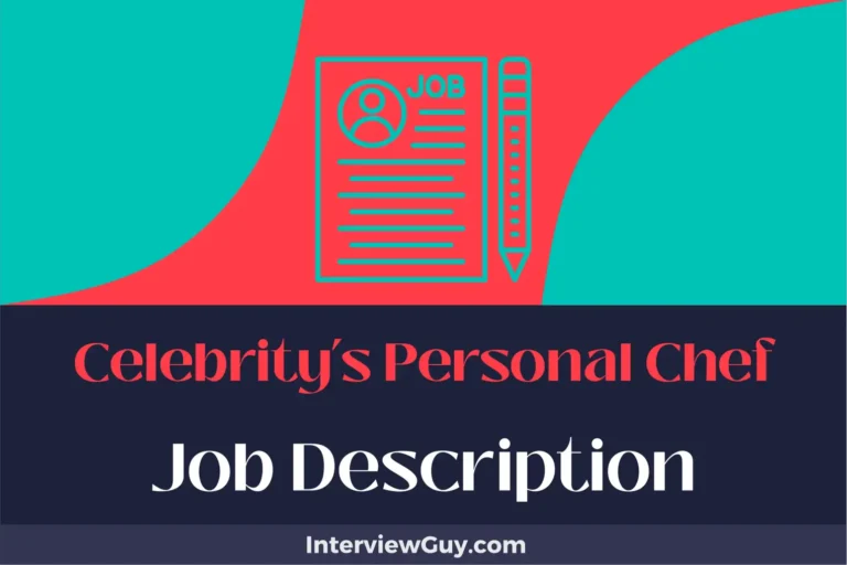 Celebrity’s Personal Chef Job Description [Updated for 2025]