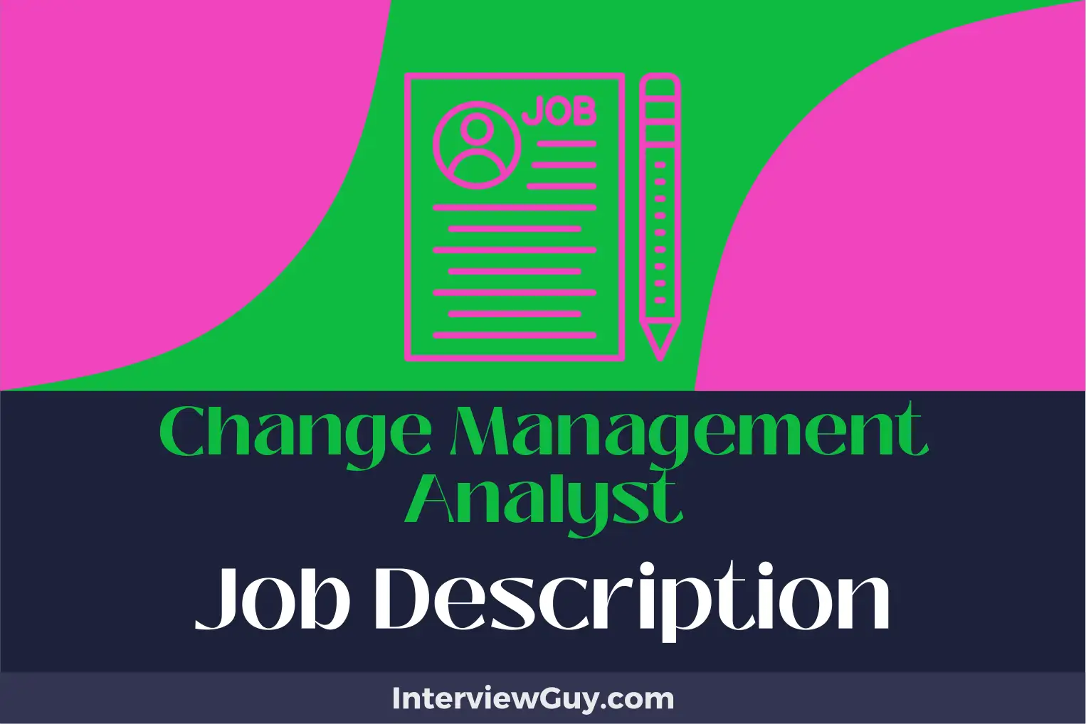 change management analyst job description