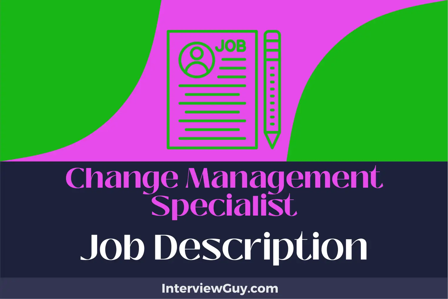 change management specialist job description