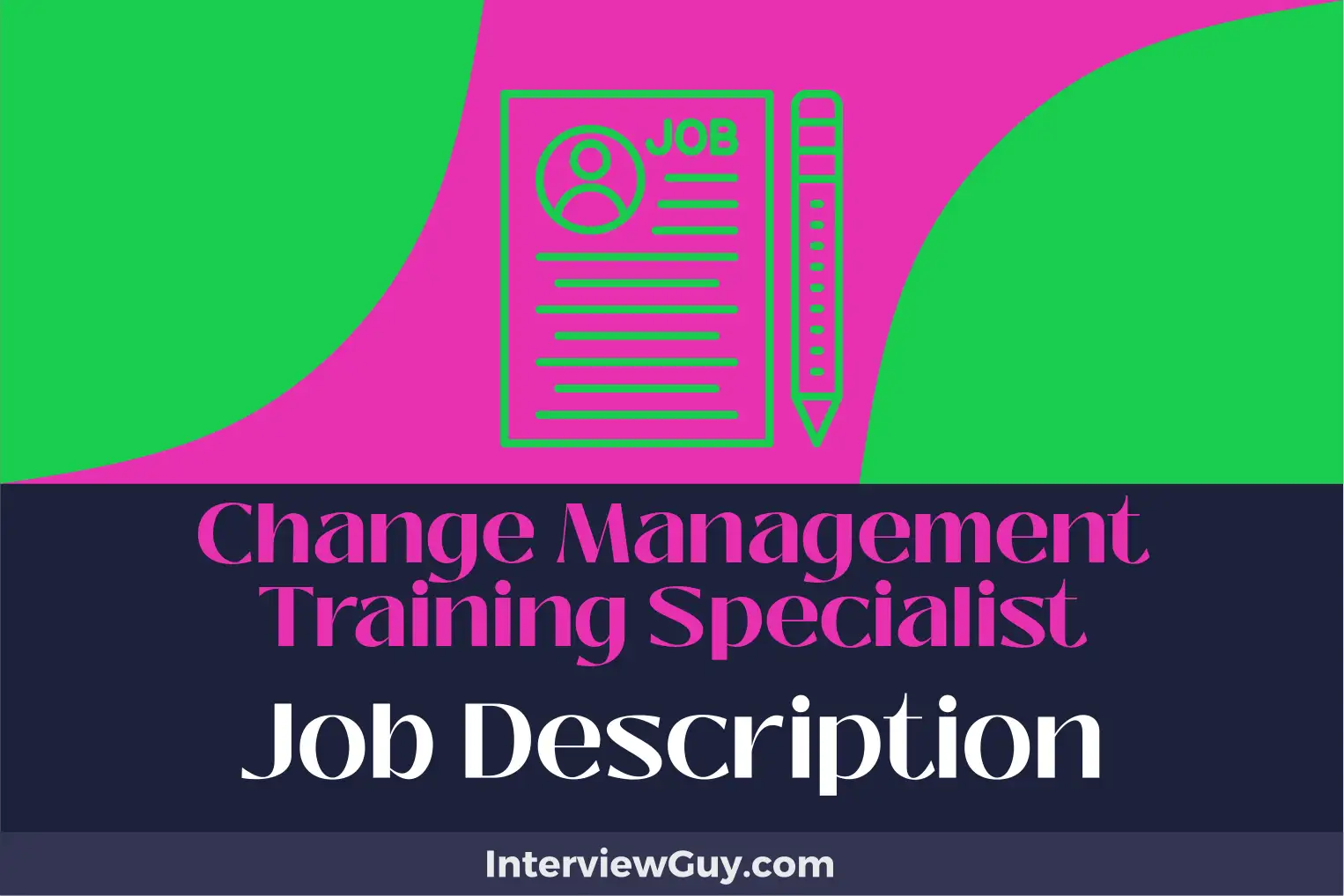 change management training specialist job description