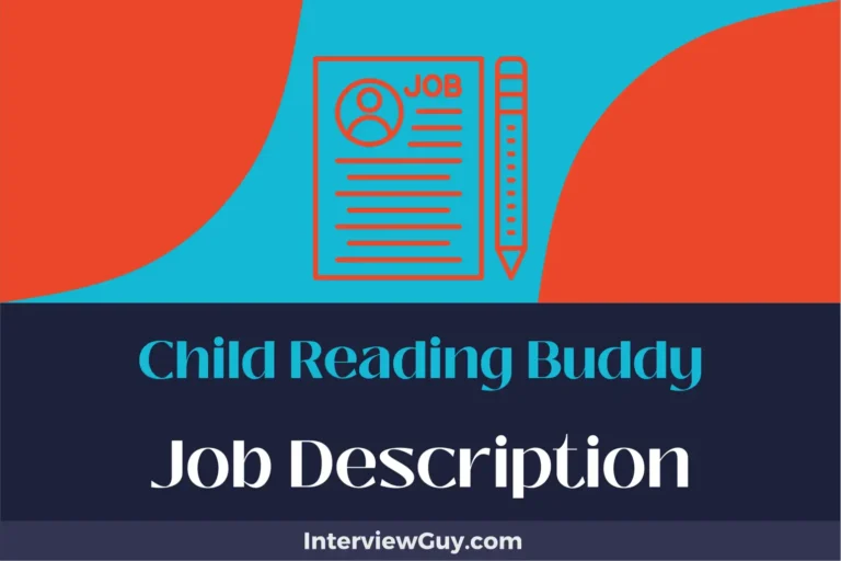 Child Reading Buddy Job Description [Updated for 2024]
