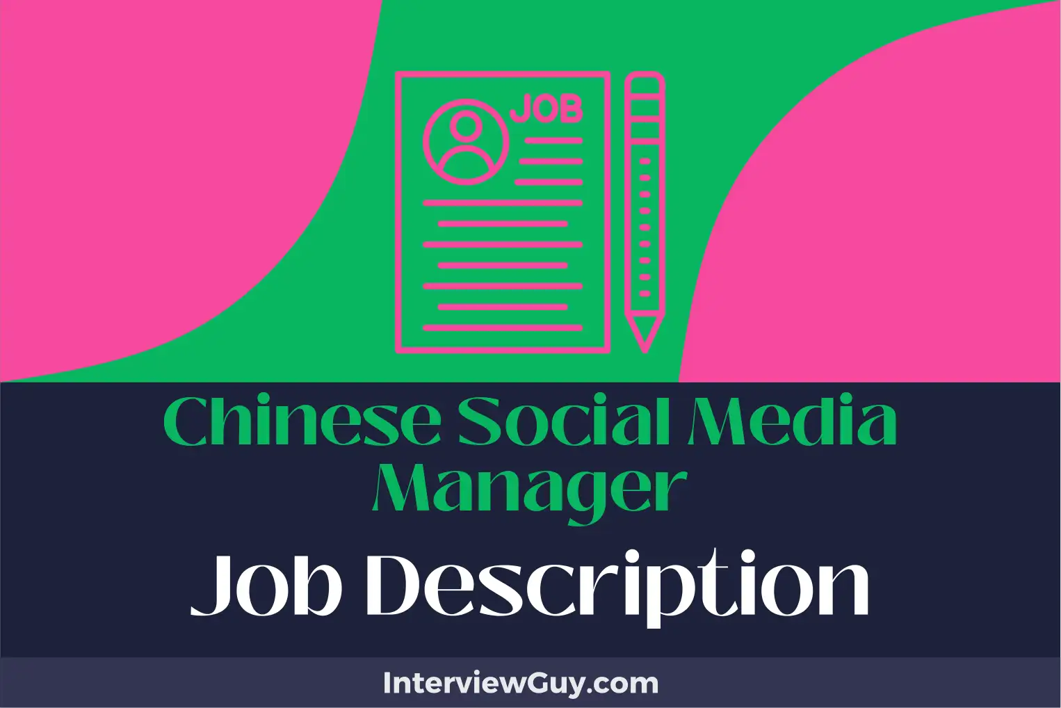 chinese social media manager job description