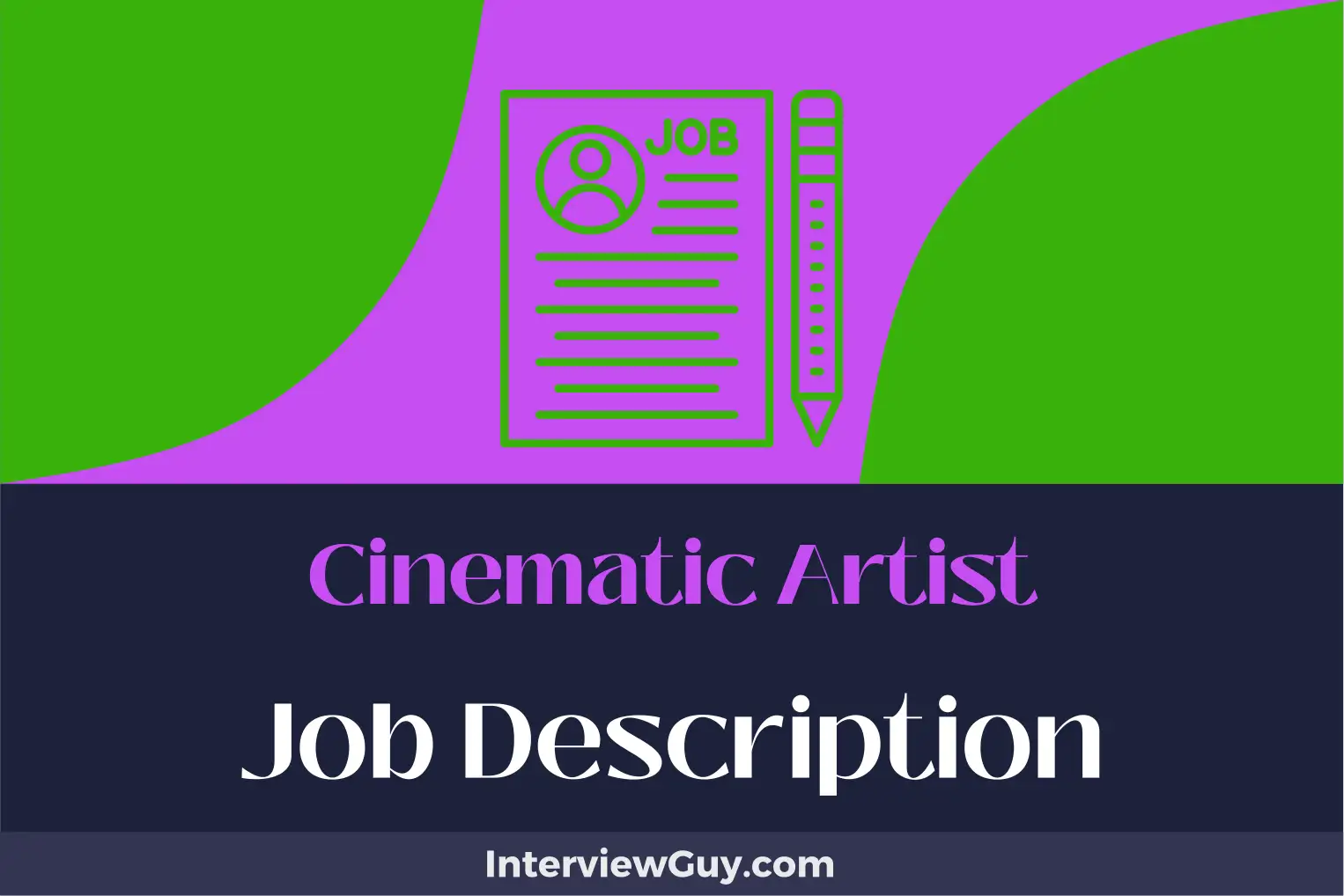 cinematic artist job description