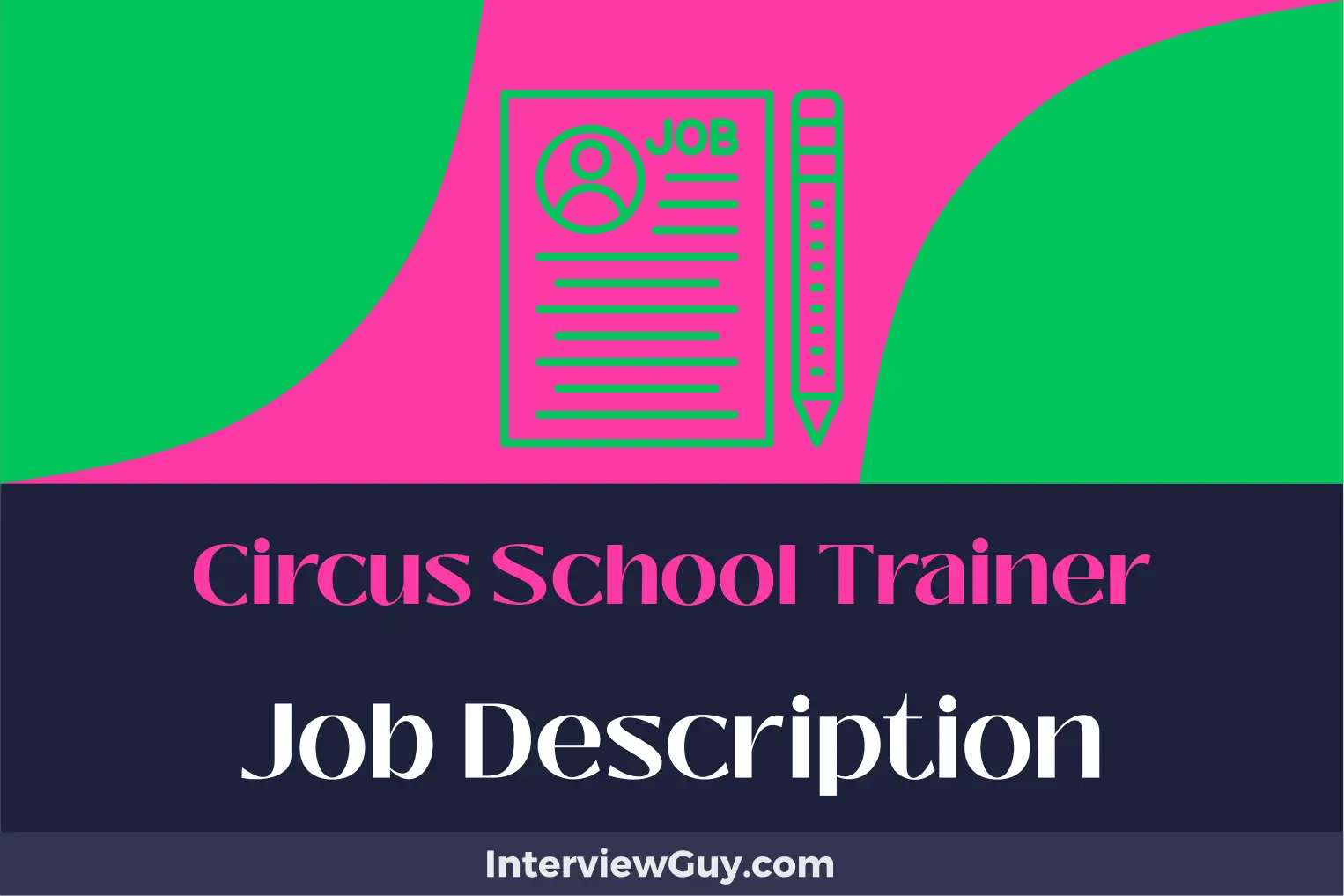 circus school trainer job description