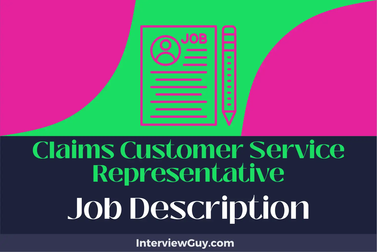 claims customer service representative job description