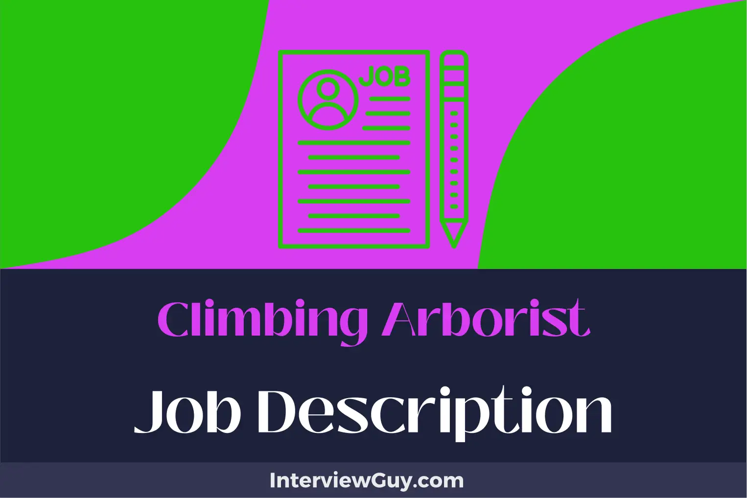 climbing arborist job description