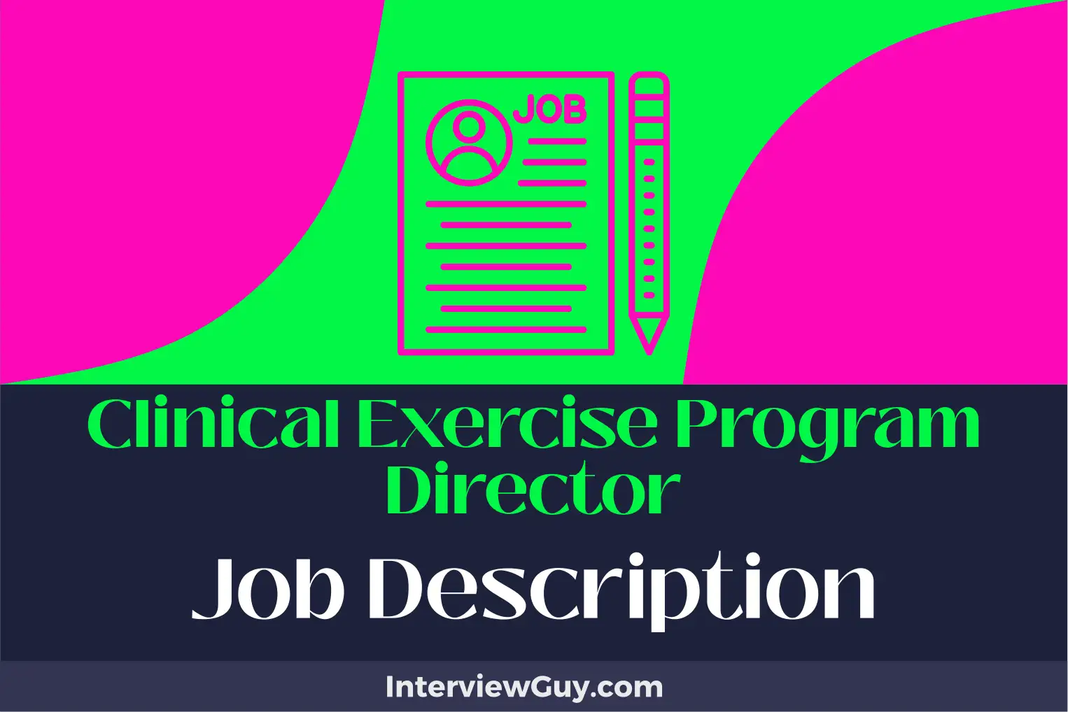 clinical exercise program director job description