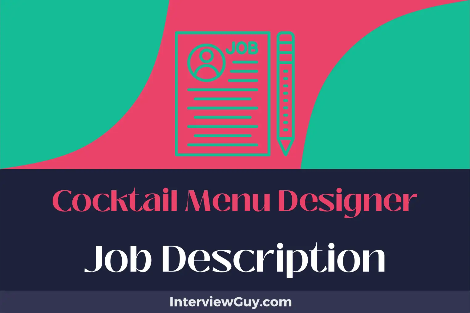 cocktail menu designer job description
