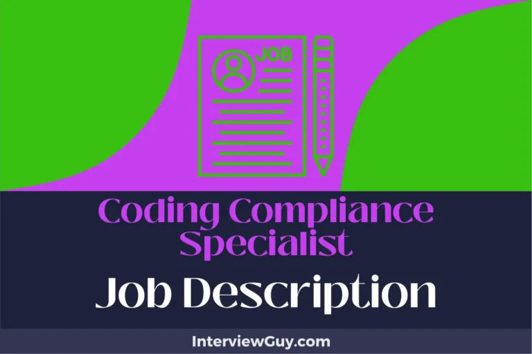 Coding Compliance Specialist Job Description [Updated for 2024]
