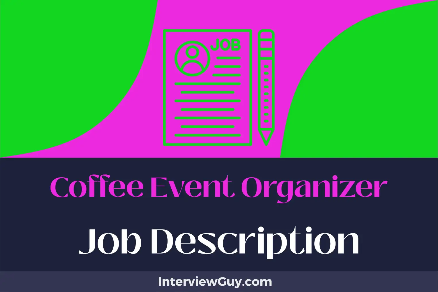 coffee event organizer job description