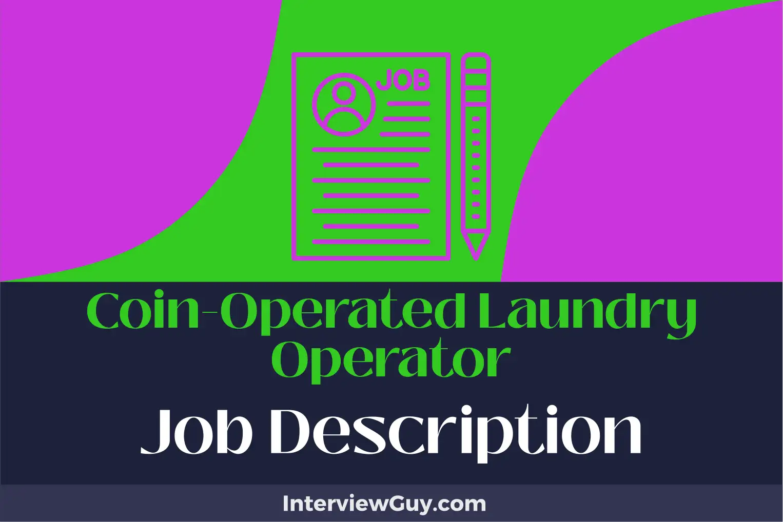 coin operated laundry operator job description