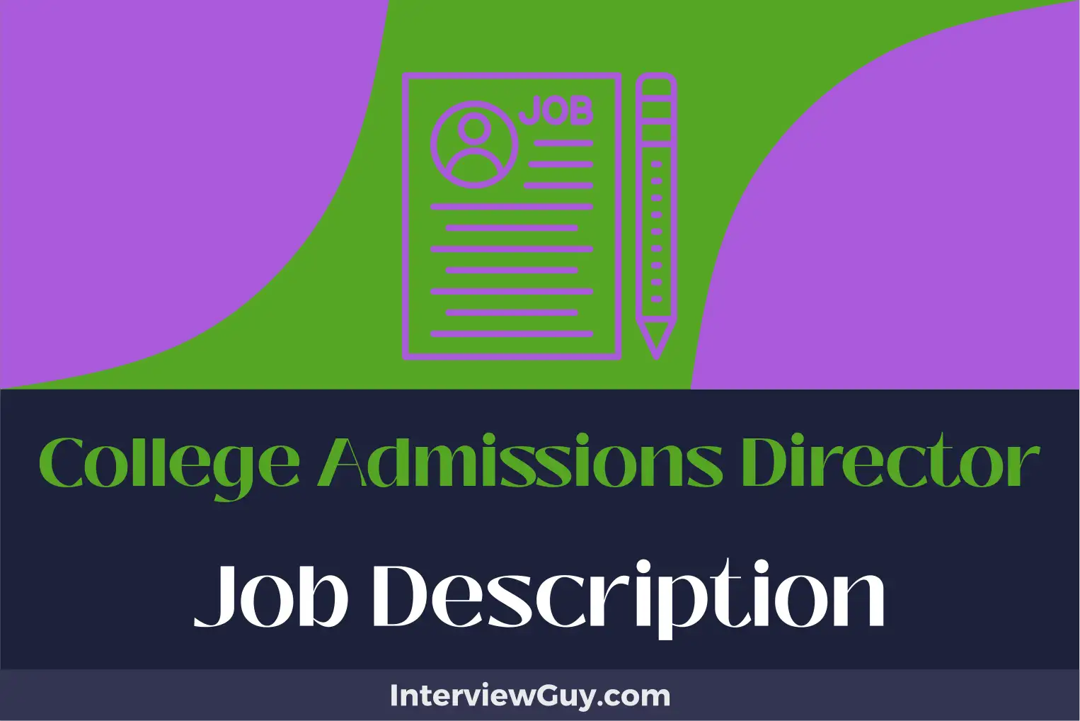 college admissions director job description