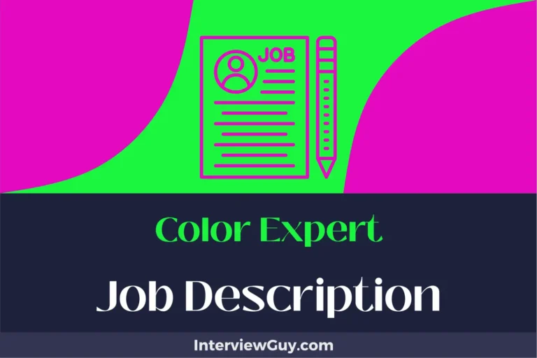 Color Expert Job Description [Updated for 2024]